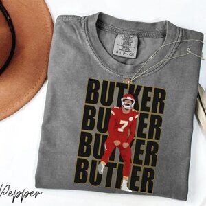 Chiefs player 7 Butker Kansas City football shirt retro tee Pepper